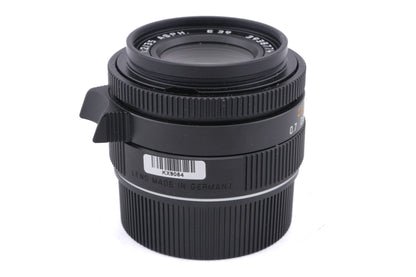 Leica 35mm f2 Summicron-M ASPH. (Type I) (Black, 11879) + Lens Hood (12526)