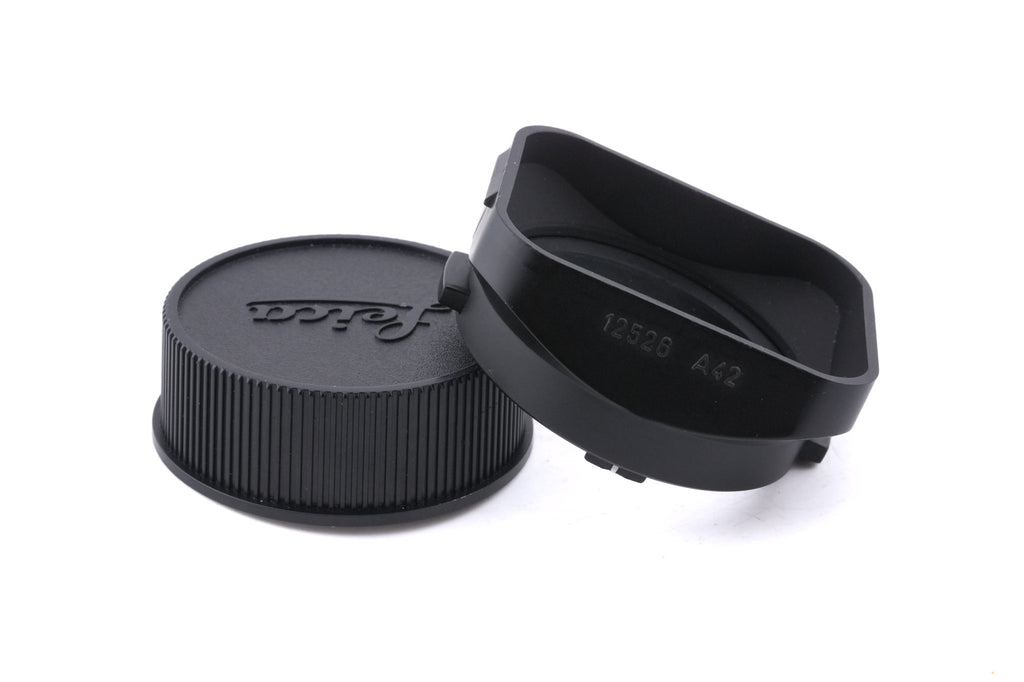 Leica 35mm f2 Summicron-M ASPH. (Type I) (Black, 11879) + Lens Hood (35mm f2 ASPH.) (A42) (12526)
