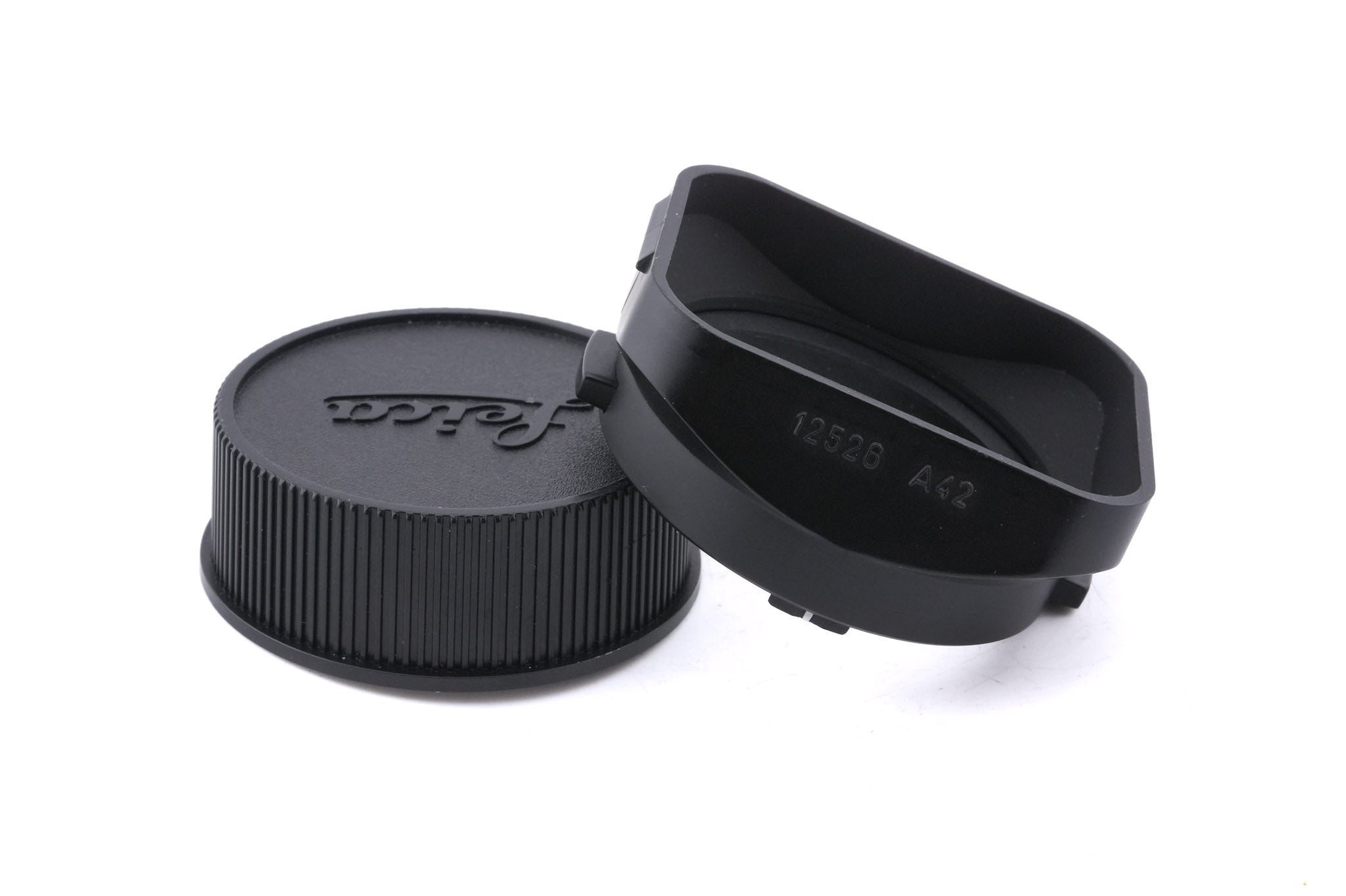 Leica 35mm f2 Summicron-M ASPH. (Type I) (Black, 11879) + Lens Hood (35mm f2 ASPH.) (A42) (12526)