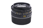 Leica 35mm f2 Summicron-M (Type IV) (Black, 11310) + Lens Hood M2/35 (12524)