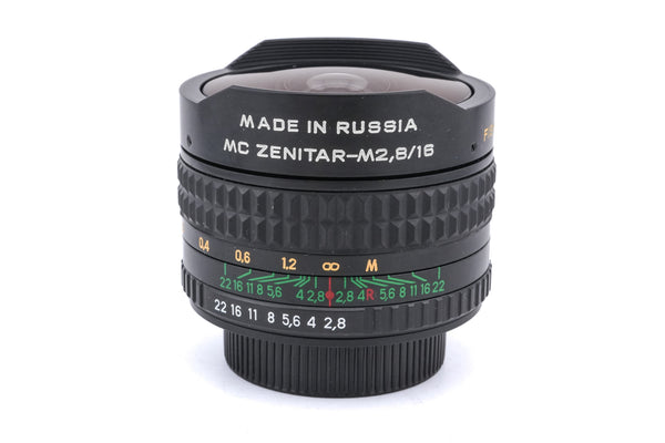 ZENITAR-M16mm F2.8 FISH EYE M42 中古実用品 Zenit 16mm f2.8 MC Zenitar-M Fish-Eye – Kamerastore