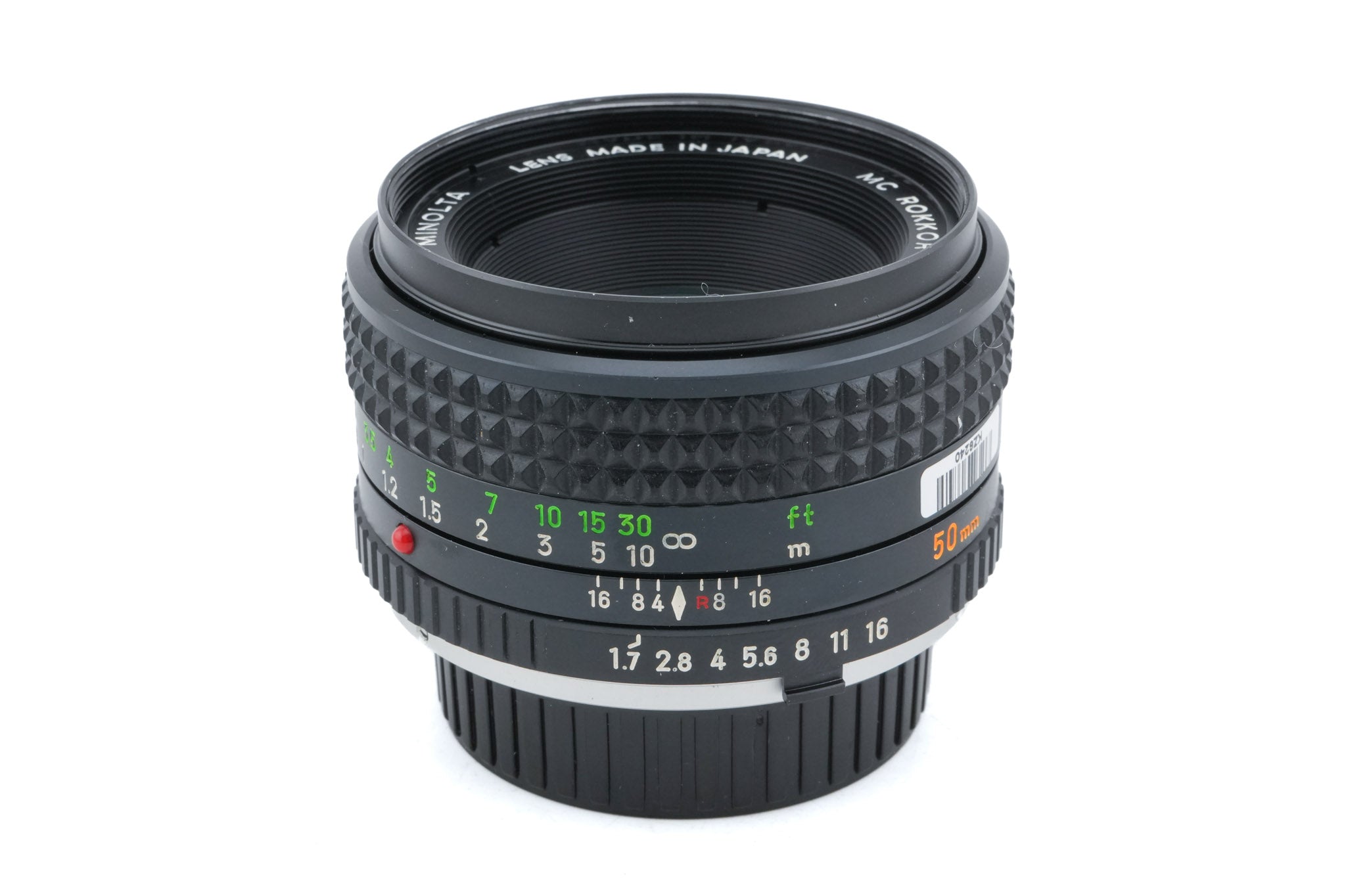 Minolta 50mm f1.7 MC Rokkor-PF
