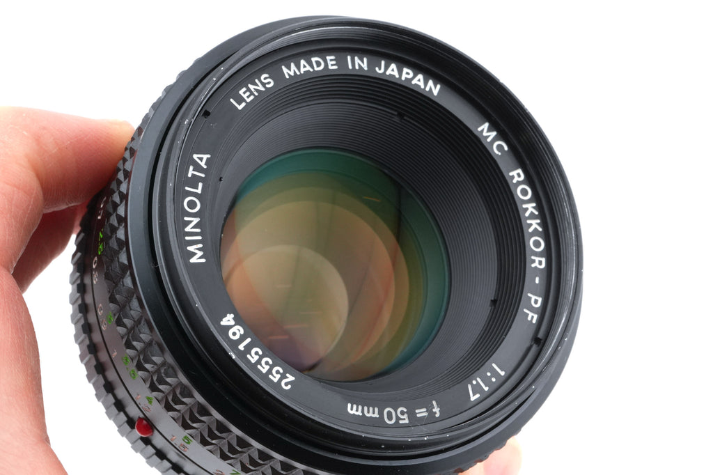 Minolta 50mm f1.7 MC Rokkor-PF