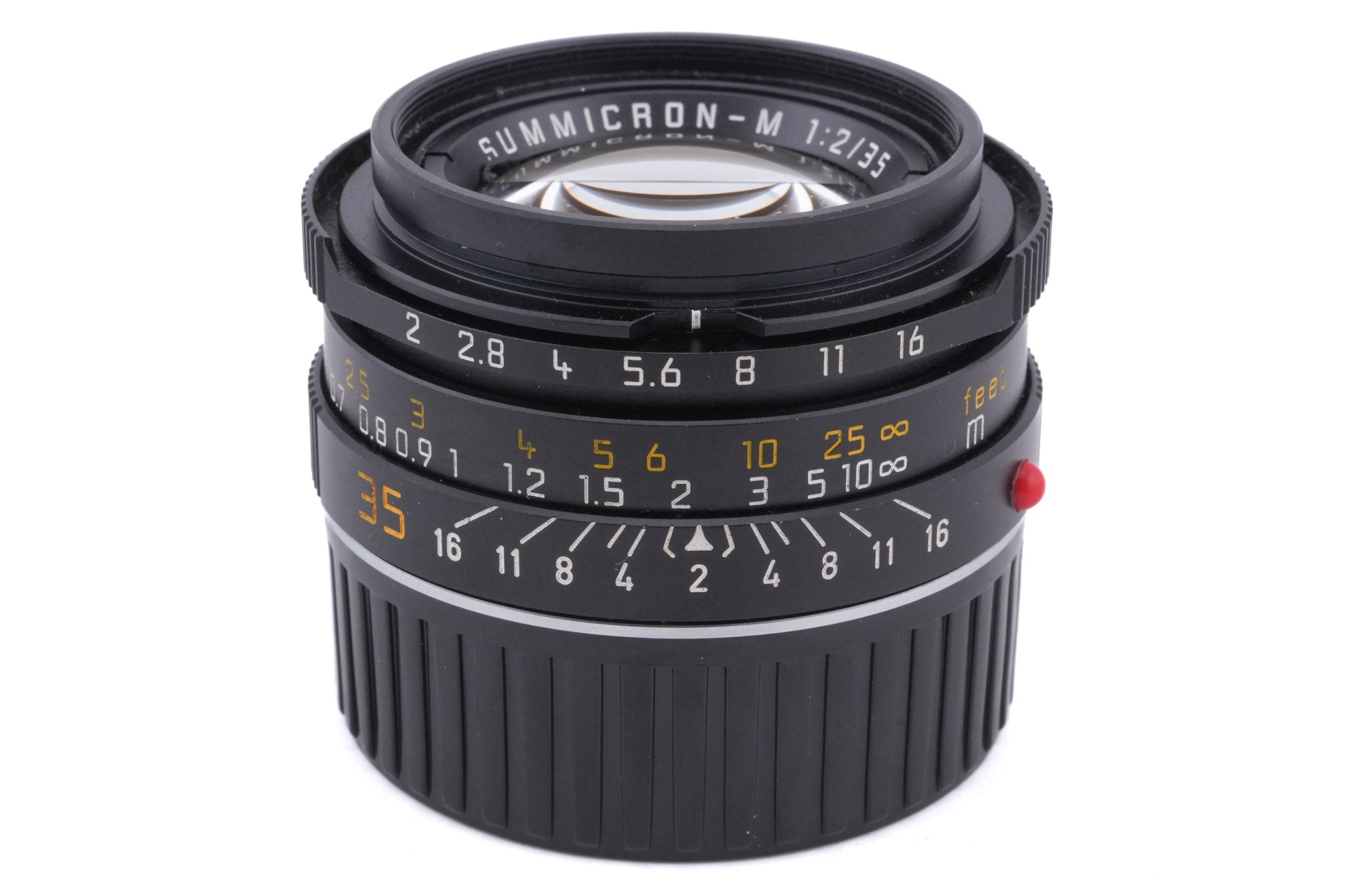 Leica 35mm f2 Summicron-M (Type IV) (Black, 11310) + Lens Hood M2/35 (12524)
