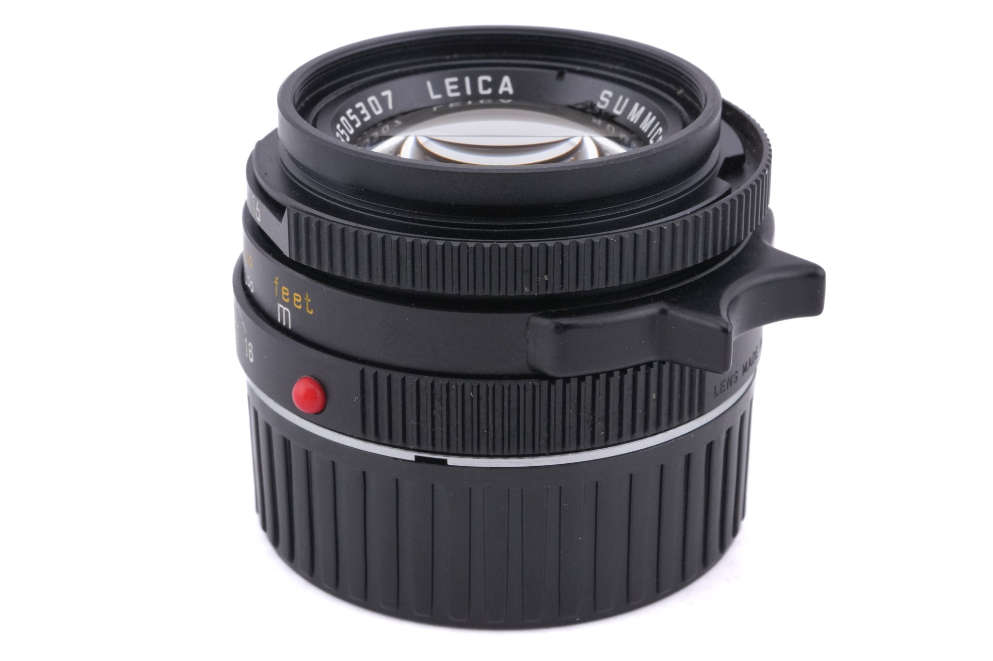 Leica 35mm f2 Summicron-M (Type IV) (Black, 11310) + Lens Hood M2/35 (12524)