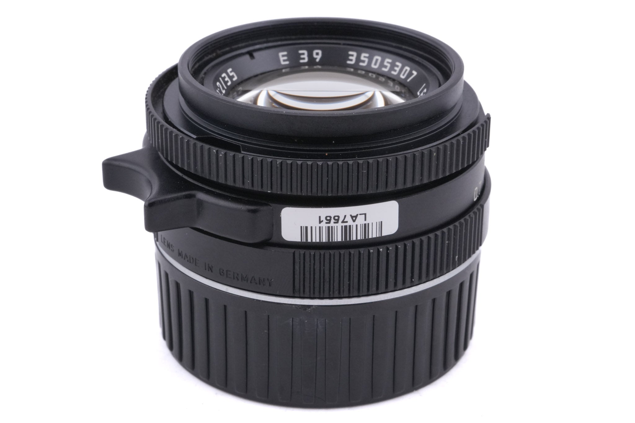 Leica 35mm f2 Summicron-M (Type IV) (Black, 11310) + Lens Hood M2/35 (12524)