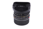 Leica 35mm f2 Summicron-M (Type IV) (Black, 11310) + Lens Hood M2/35 (12524)
