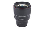 Samyang 85mm f1.4 AF II