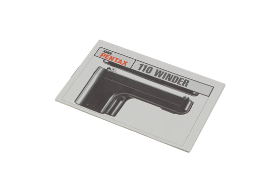 Pentax 110 Winder Instructions - Accessory