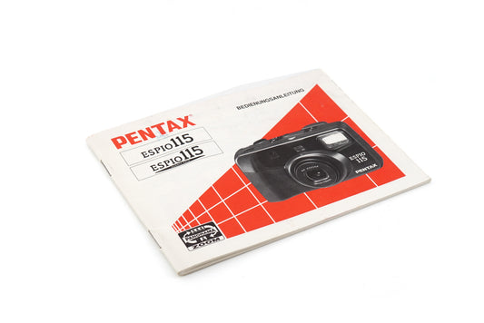 Pentax Espio 115/115 Quartz Date Instruction Manual