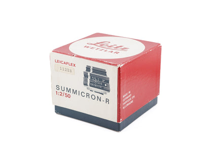 Leica 50mm f2 Summicron-R Box + Bubble Case