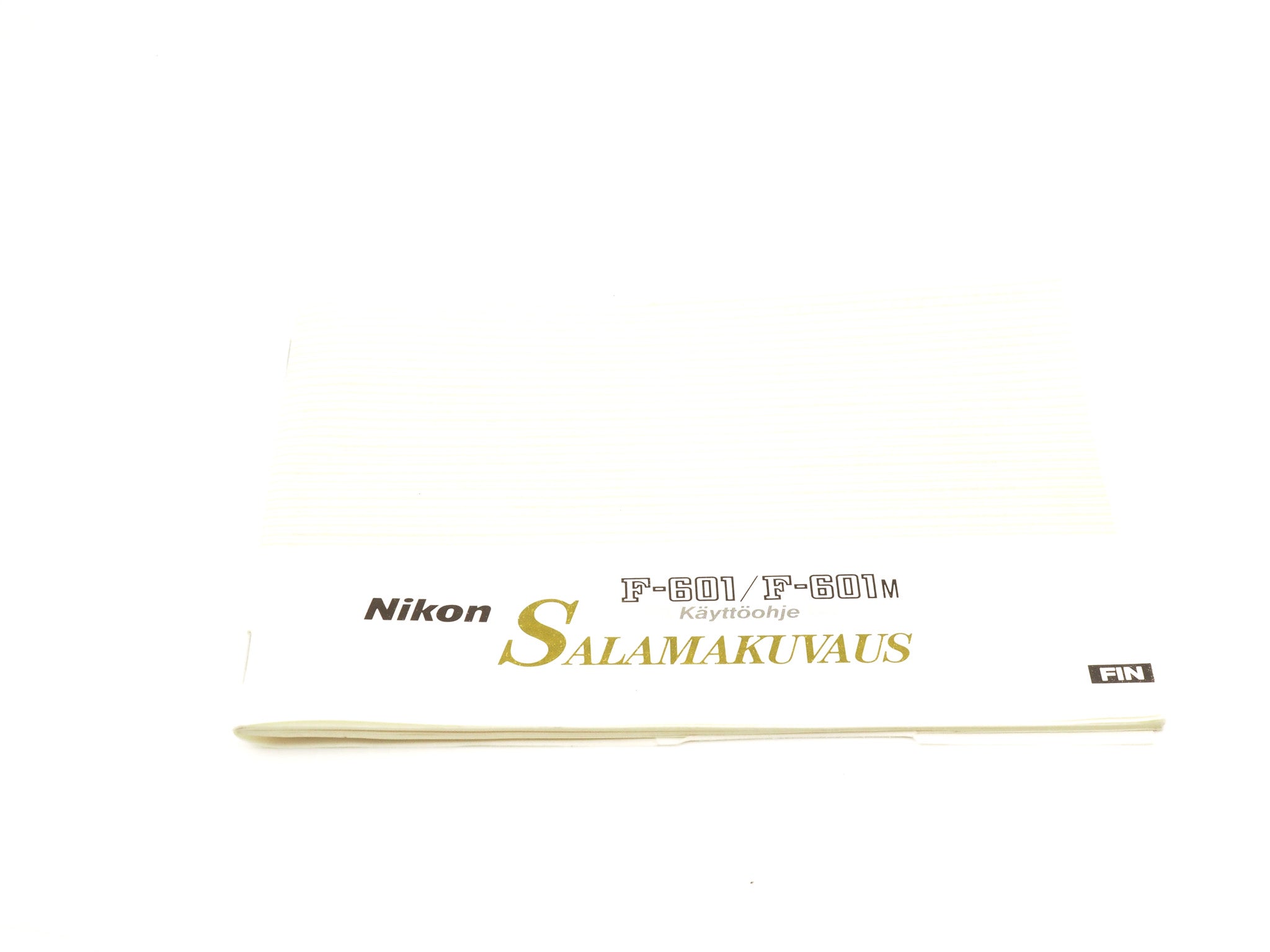 Nikon F-601/ F-601M Flash Shooting Instructions