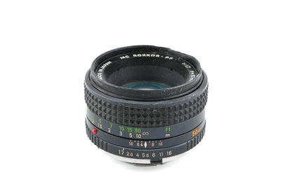 Minolta 50mm f1.7 MC Rokkor-PF