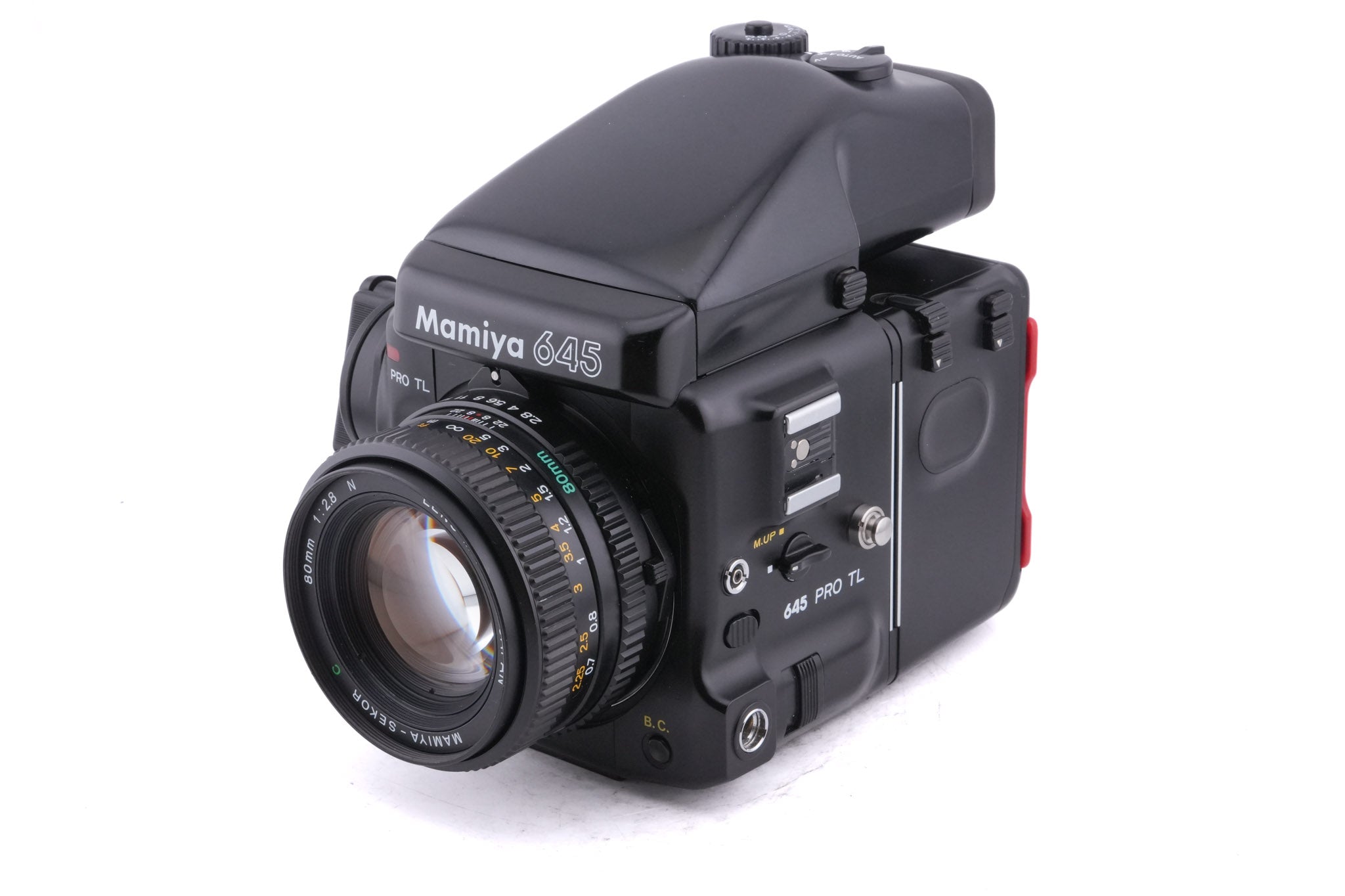 Mamiya 645 Pro TL + FE401 AE Prism Finder + 120/220 Roll Film Holder N + 120 Roll Film Insert (HA401) + 80mm f2.8 Sekor C N