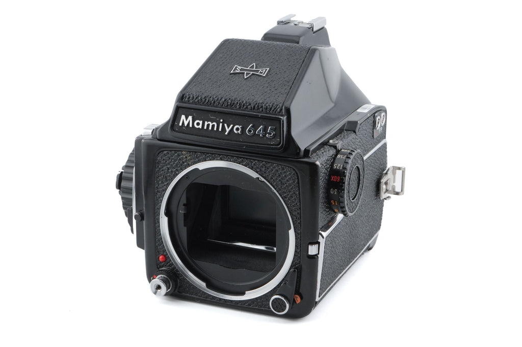 Mamiya M645 1000S + 120 Roll Film Insert (HA401) + M645 Prism Finder