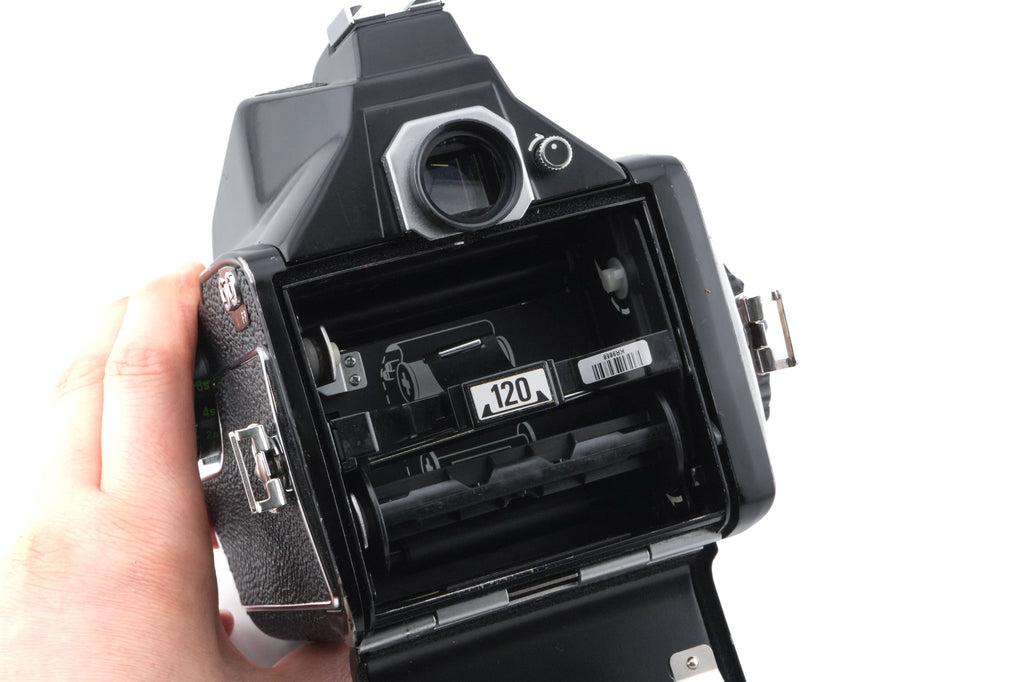Mamiya M645 1000S + 120 Roll Film Insert (HA401) + M645 Prism Finder
