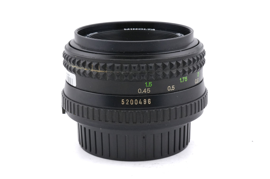 Minolta 50mm f1.7 MD Rokkor