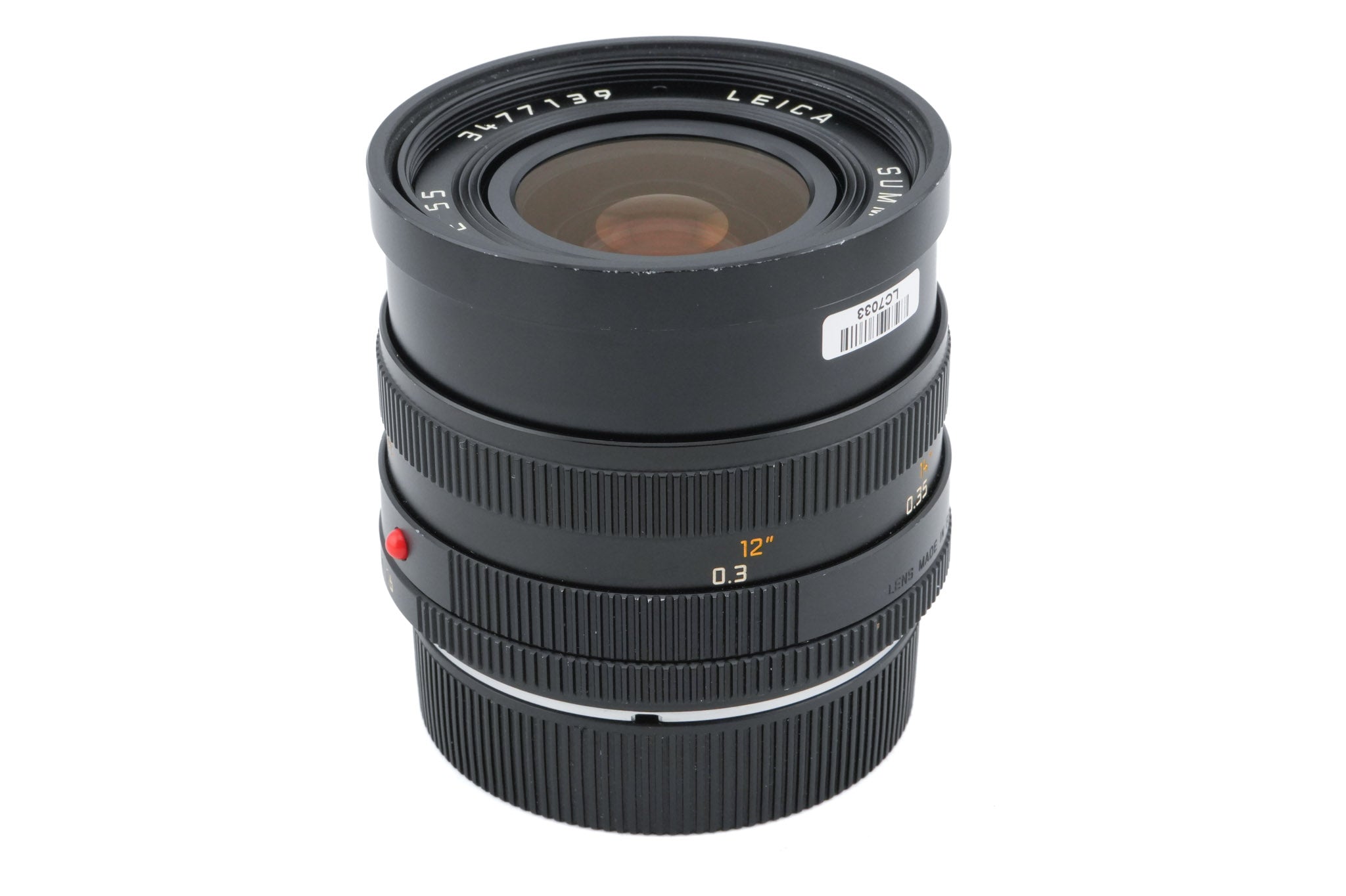 Leica 35mm f2 Summicron-R (Type II) (3-Cam) (11115)