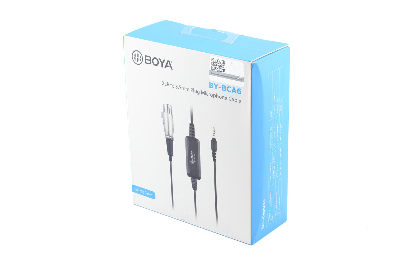 Boya BY-BCA6 XLR to 3.5mm Plug Microphone Cable