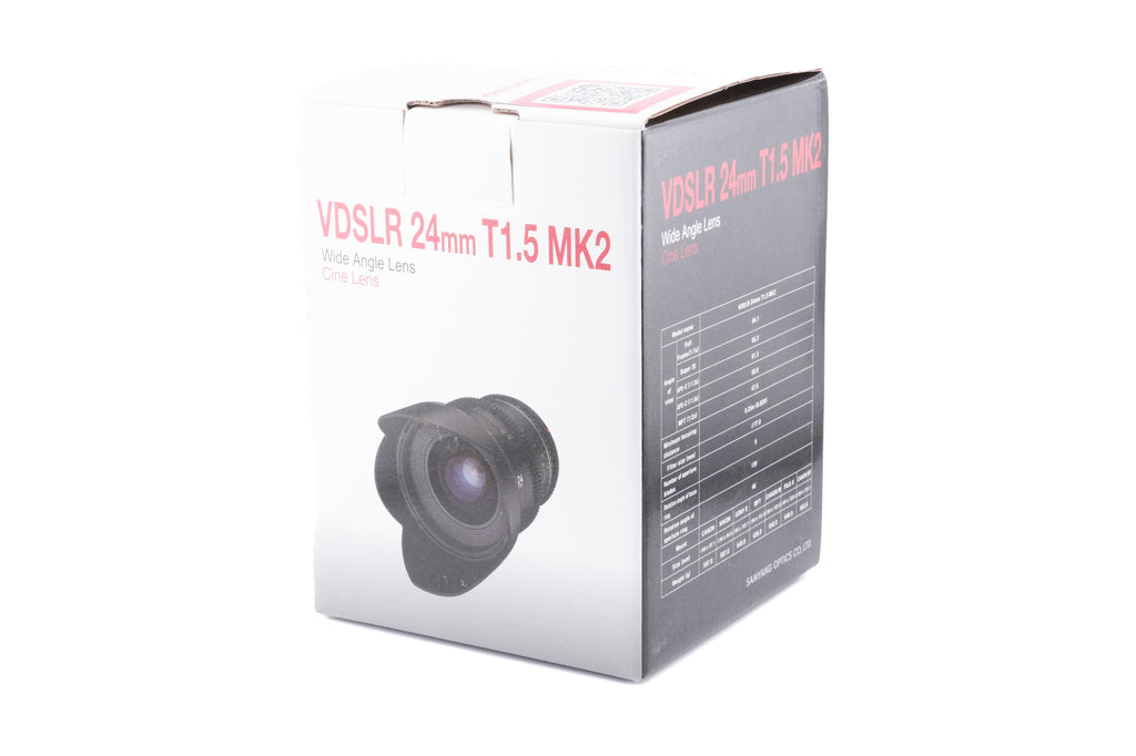 Samyang 24mm T1.5 VDSLR MK2
