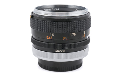 Canon 50mm f1.4 Chrome Nose