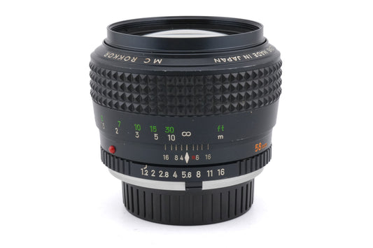 Minolta 58mm f1.2 MC Rokkor
