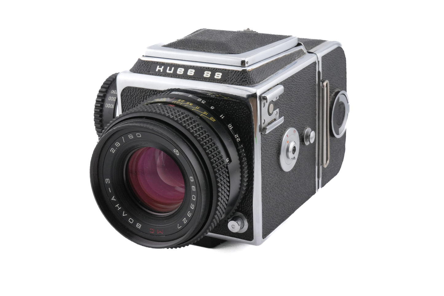 Kiev 88 + Waist Level Finder + 80mm f2.8 Volna-3 MC + 120 Film Back