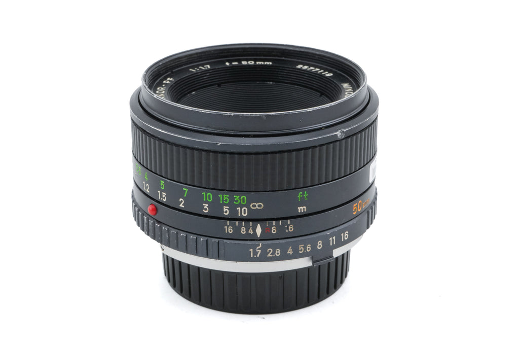 Minolta 50mm f1.7 MC Rokkor-PF