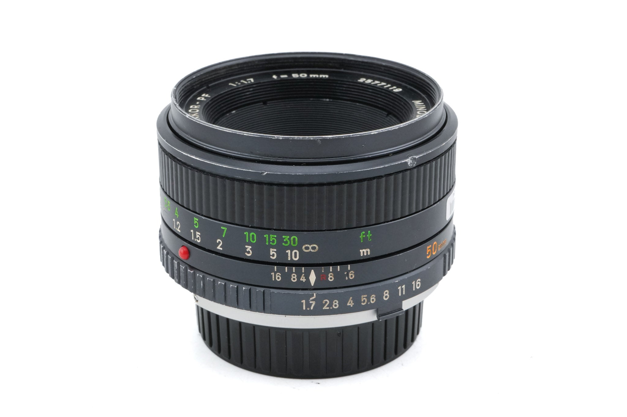 Minolta 50mm f1.7 MC Rokkor-PF
