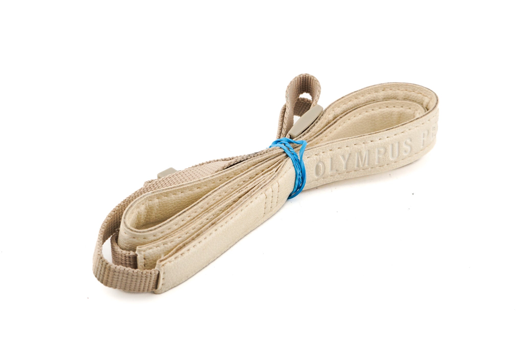 Olympus White Leather PEN Neck Strap - Accessory