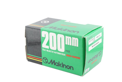 Makinon 200mm f3.3 Auto Multi-Coated
