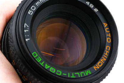 Chinon 50mm f1.7 Auto Chinon Multi-Coated
