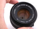 Canon 50mm f1.8 FDn