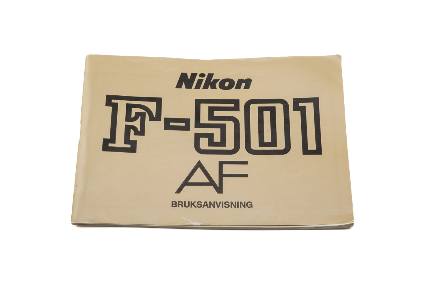 Nikon F-501 AF Instructions
