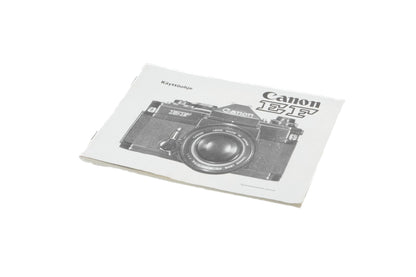 Canon EF Instructions