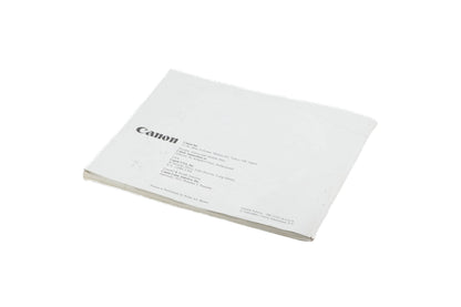 Canon EF Instructions