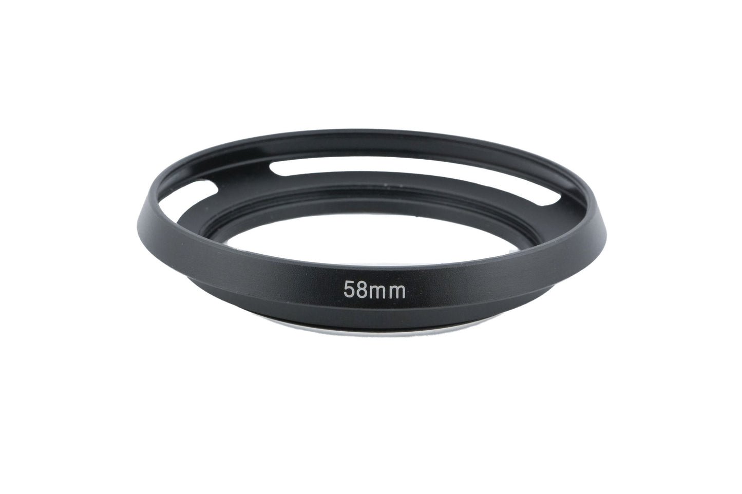 Generic 58mm Vented Metal Lens Hood