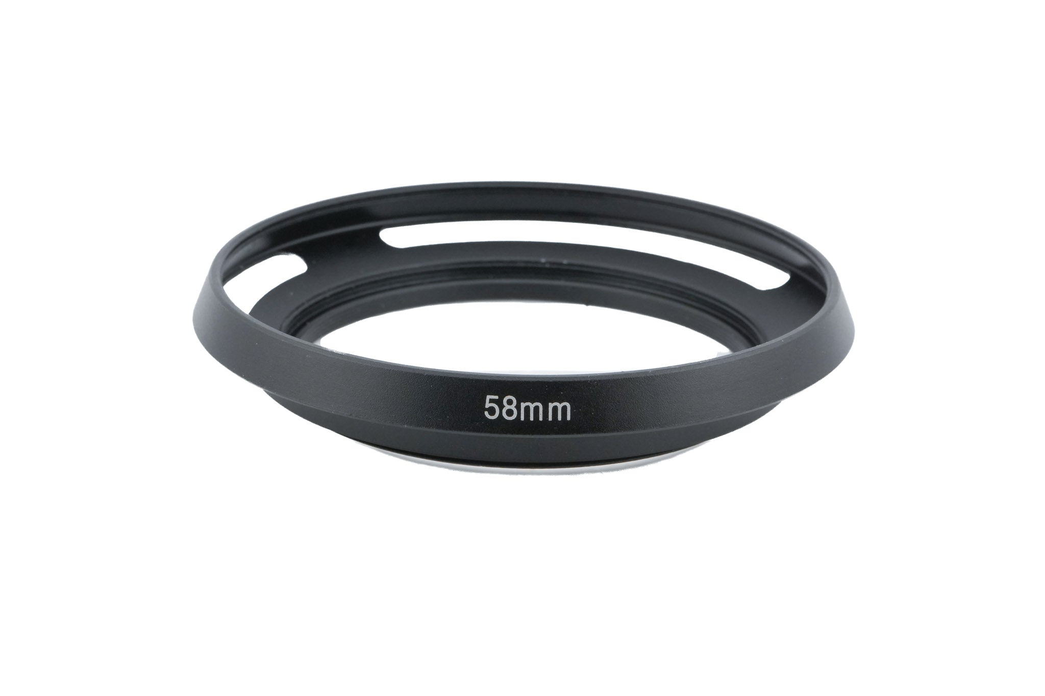 Generic 58mm Vented Metal Lens Hood