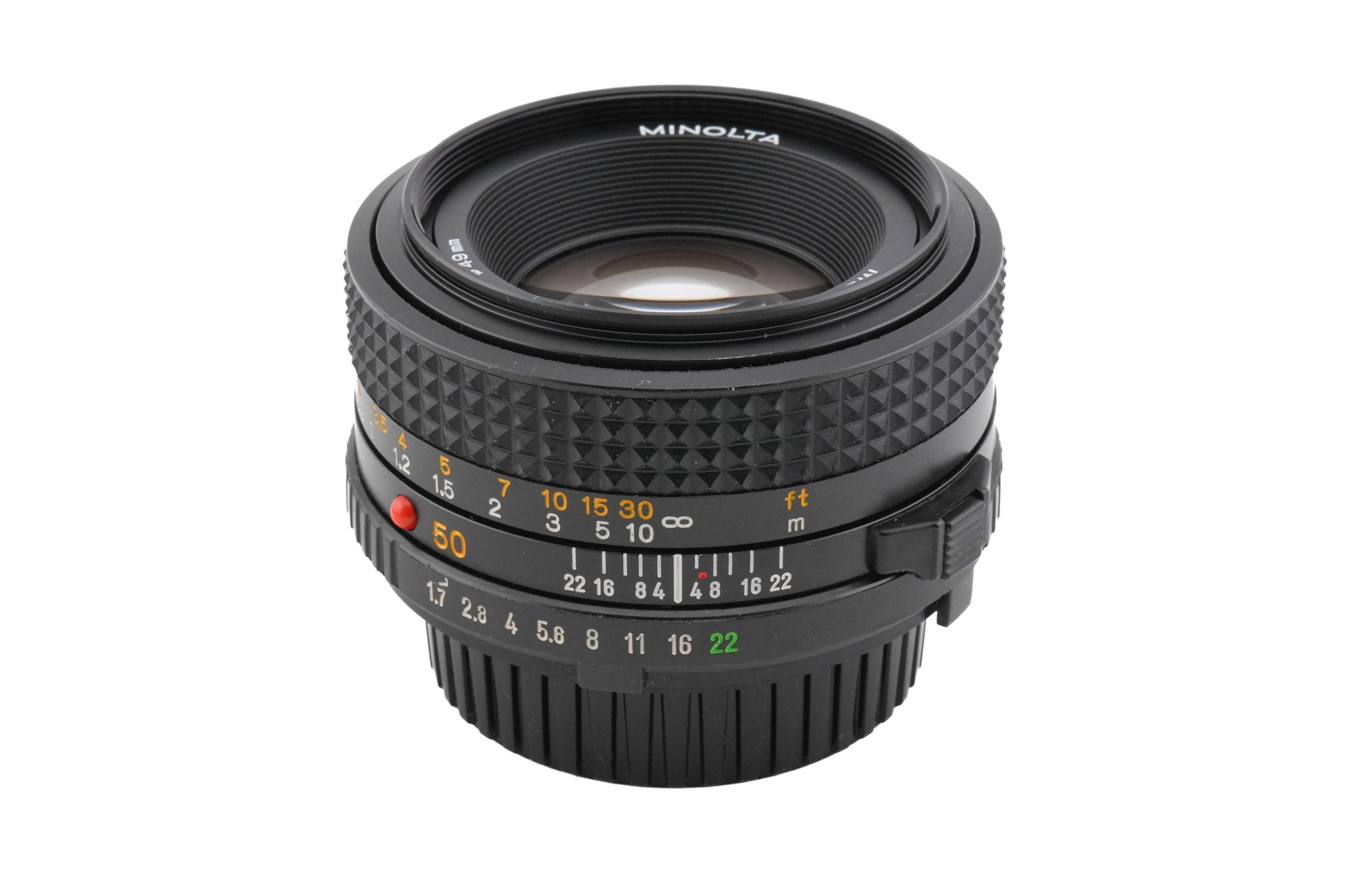 Minolta 50mm f1.7 MC Rokkor-PF - Lens – Kamerastore