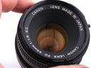 Canon 50mm f1.8 S.C.
