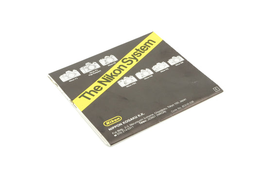 Nikon "The Nikon System" Booklet