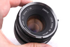Canon 50mm f1.8 (Chrome Nose)
