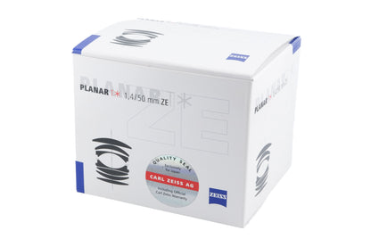 Carl Zeiss 50mm f1.4 Planar T* ZE