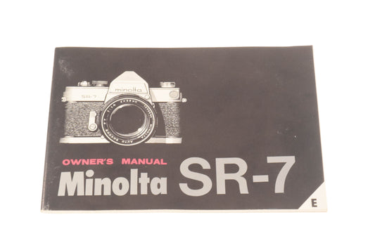 Minolta SR-7 Instructions