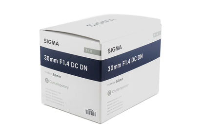 Sigma 30mm f1.4 DC DN Contemporary