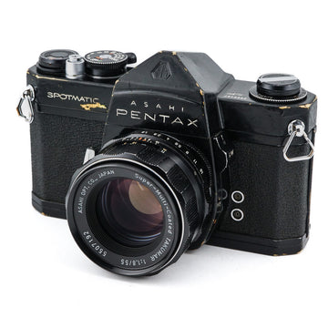 Pentax Spotmatic SP + 55mm f1.8 Super-Multi-Coated Takumar