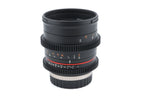Samyang 50mm T1.3 AS UMC CS