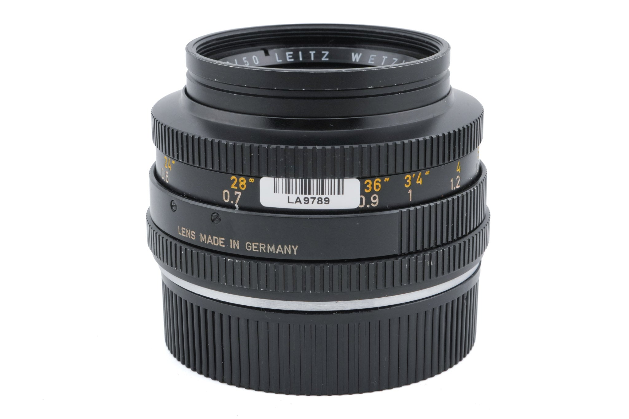 Leica 50mm f2 Summicron-R (Type I) (1-Cam) (11218) + Lens Hood (35mm f2.8 R / 50mm f2 R) (12564)