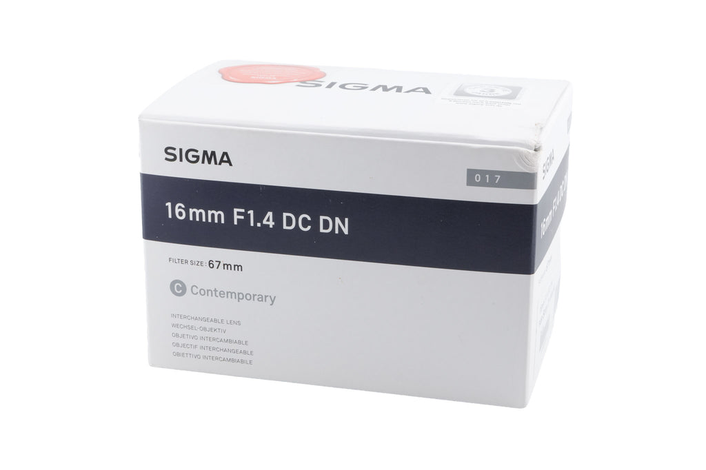 Sigma 16mm f1.4 DC DN Contemporary (017)