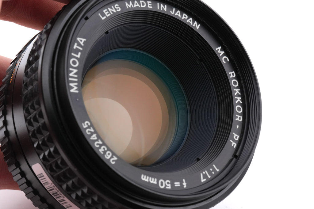 Minolta 50mm f1.7 MC Rokkor-PF
